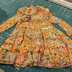 Celia B Vibrant Floral Long Sleeve Dress